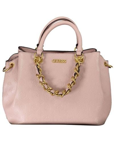 Guess Polyethylene Handbag - Pink
