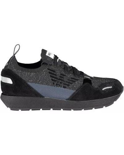 Emporio Armani Polyester Sneaker - Black