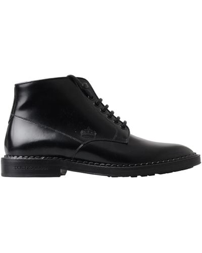 Dolce & Gabbana Marsala Ankle Boots - Black