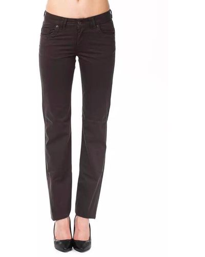 Ungaro Fever Brown Cotton Jeans & Pant - Black