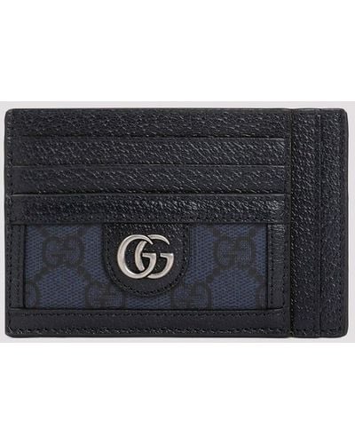 Gucci Blue Ophidia Card Case - Black