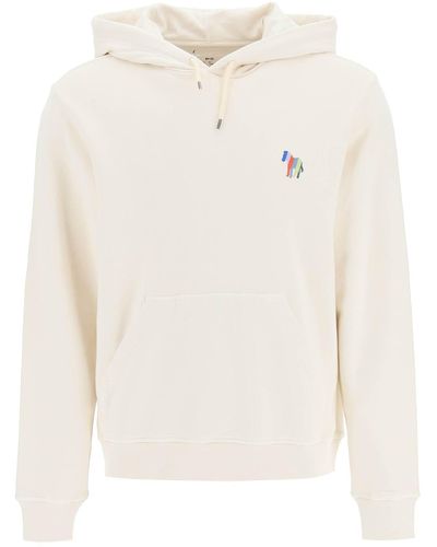 PS by Paul Smith Hoodie With Stripe Zebra Embroidery - White