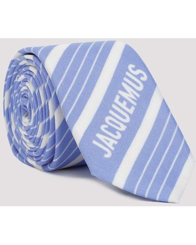 Jacquemus Blue Silk La Cravate Tie