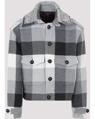 Etro Grey Wool Coat