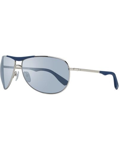 Web Silver Sunglasses - Blue