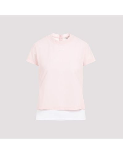 Alaïa Pink And White Layered T