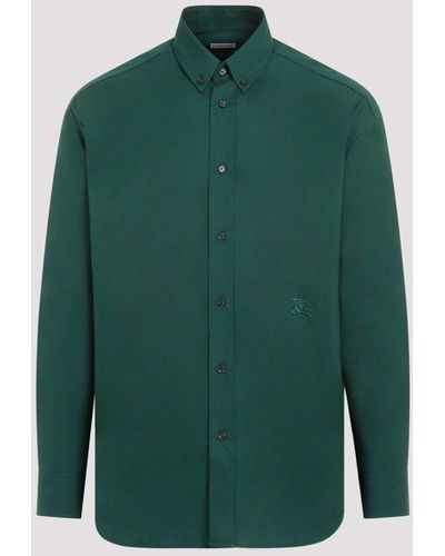 Burberry Green Cotton Shirt