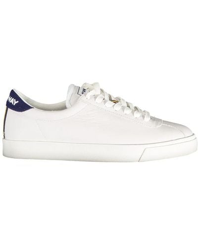 K-Way Sleek Trainers With Contrast Detailing - White