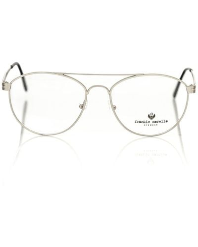 Frankie Morello Aviator Eyeglasses By - Metallic