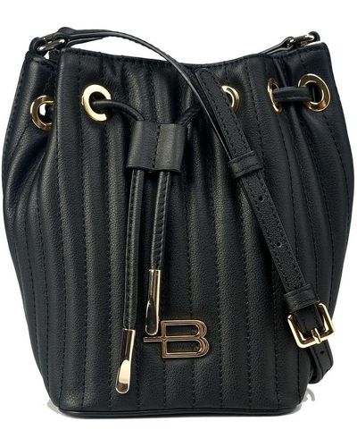 Baldinini Leather Di Calfskin Crossbody Bag - Black