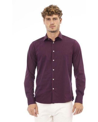 Baldinini Cotton Shirt - Purple