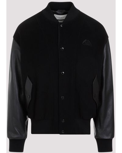 Alexander McQueen Black Calf Leather Jacket