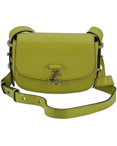 Jimmy Choo Lime Leather Small Shoulder Bag - Green