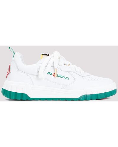 Casablancabrand Green And White Tennis Court Trainers