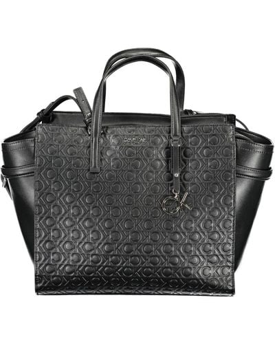 Calvin Klein Elegant Black Recycled Polyester Handbag