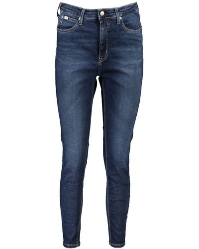 Calvin Klein Chic High Rise Ankle Skinny Jeans - Blue