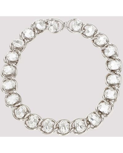 Marni Glass Crystal Necklace - Metallic