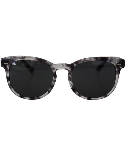Dolce & Gabbana Havana Frame Square Lens Dg4254f Sunglasses - Black