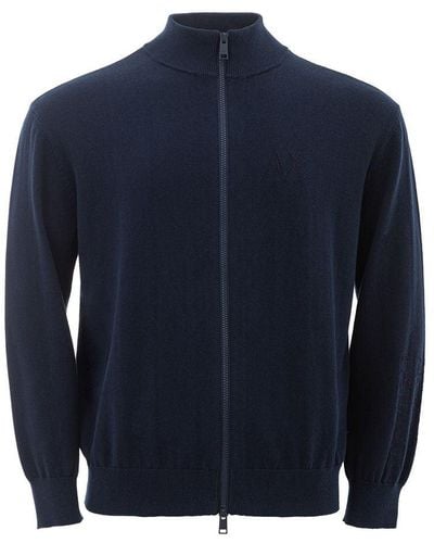 Armani Exchange Cotton Sweater - Blue