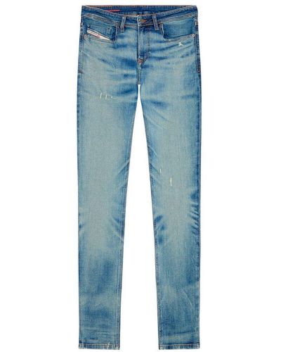 DIESEL Blue Cotton Jeans & Pant