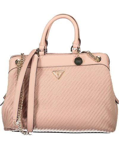 Guess Pink Polyurethane Handbag