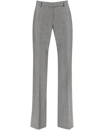 Alexander McQueen Salt And Pepper Bootcut Trousers - Grey