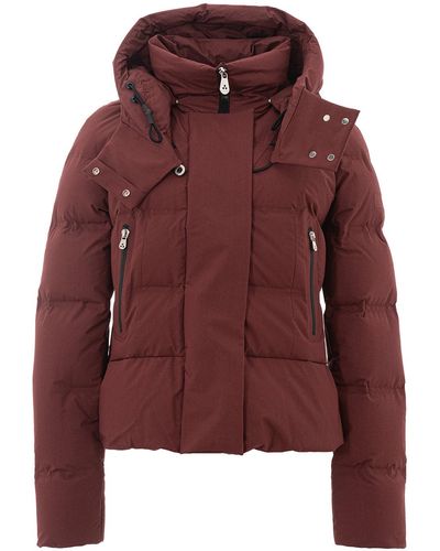 Peuterey Burgundy Quilted Jacket - Red
