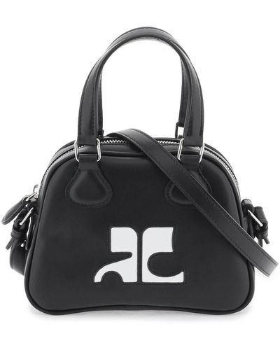 Courreges Mini Bowling Bag Purse - Black