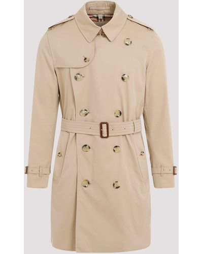 Burberry Honey Cotton Trench - Natural
