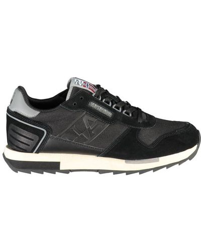 Napapijri Elevate Your Trainer Game With Contrasting Laces - Black