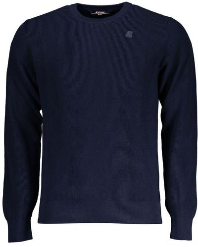 K-Way Crew Neck Cotton Sweater - Blue