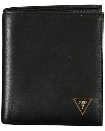 Guess Sleek Leather Wallet - Black