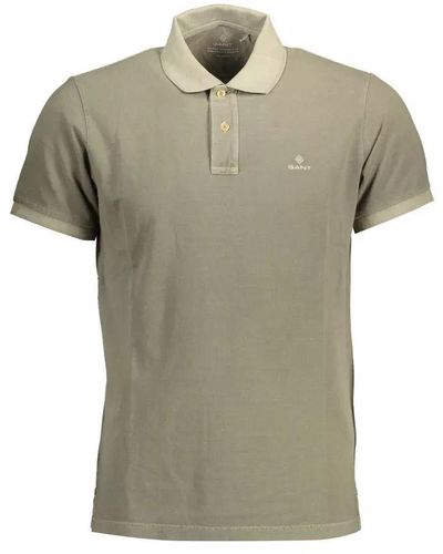 GANT Green Cotton Polo Shirt