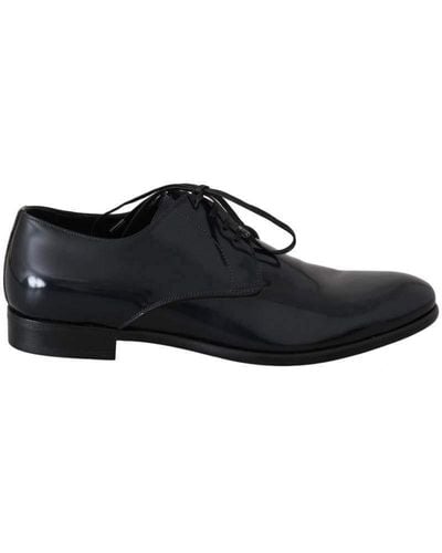 Dolce & Gabbana Leather Dress Derby Formal Shoes - Black