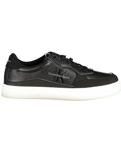 Calvin Klein Sleek Sports Sneakers With Contrast Details - Black