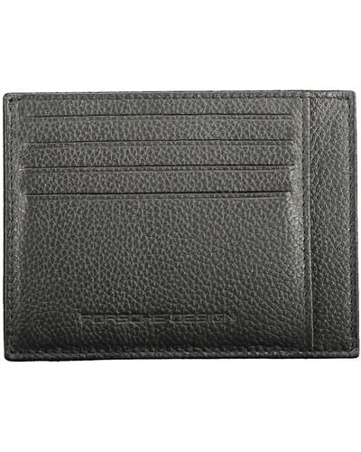 Porsche Design Black Leather Wallet - Grey