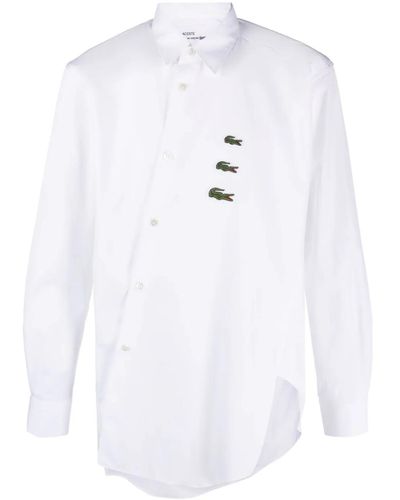Comme des Garçons X Lacoste Asymmetric Cotton Shirt - White