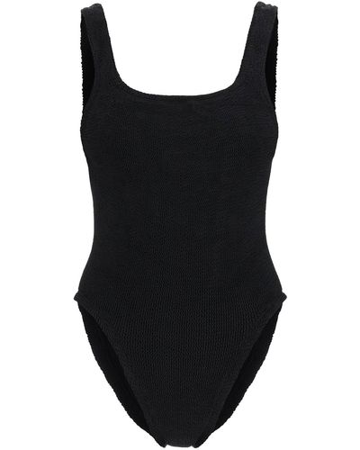 Hunza G Square Neck Swimsuit - Black