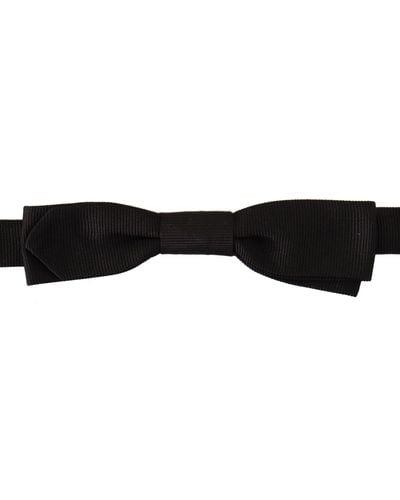 Dolce & Gabbana Elegant Silk Bow Tie - Black