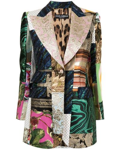 Dolce & Gabbana Polyester Suit & Blazer - Green