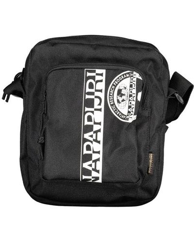 Napapijri Eco-Conscious Shoulder Bag With Logo - Black