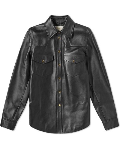 Gucci Black Leather Jacket