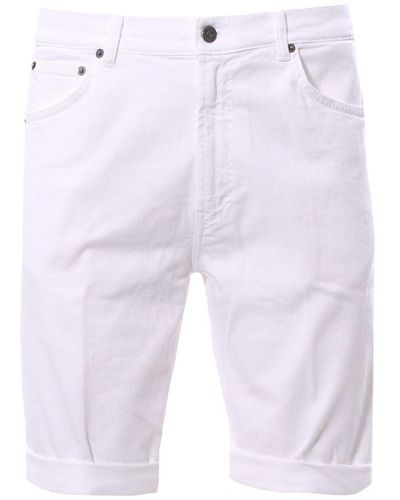 Dondup Chic Stretch Cotton Bermuda Shorts - White