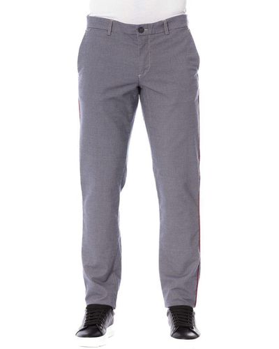Trussardi Chic Trousers With Elegant Pockets - Grey