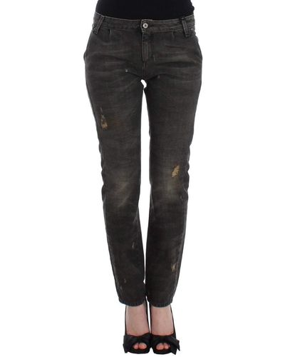 CoSTUME NATIONAL Distressed Jeans Grey Sig12464 - Multicolour
