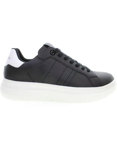 U.S. POLO ASSN. Black Polyester Trainer - Blue
