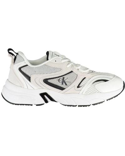 Calvin Klein Elegant Trainers With Contrast Details - White