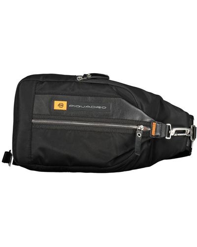 Piquadro Nylon Shoulder Bag - Black