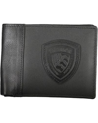 Blauer Leather Wallet - Black