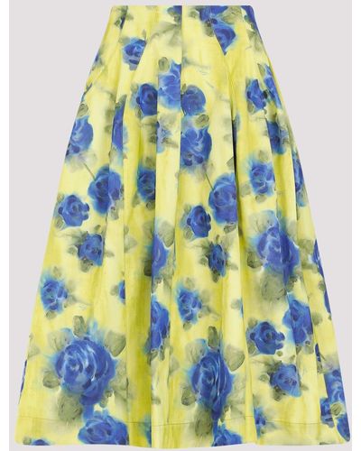 Marni Lemonade Yellow Skirt - Blue